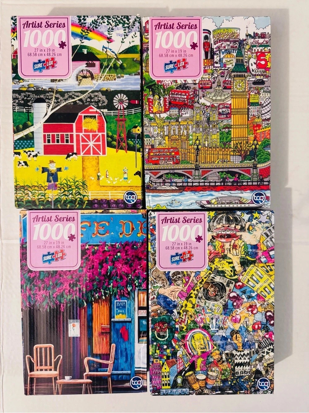 Cobble Hill Artist Series 1000 Piece Puzzles 5-Piece 1000-Piece Puzzle Set